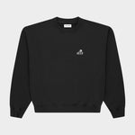 Mini Flower Black Crewneck